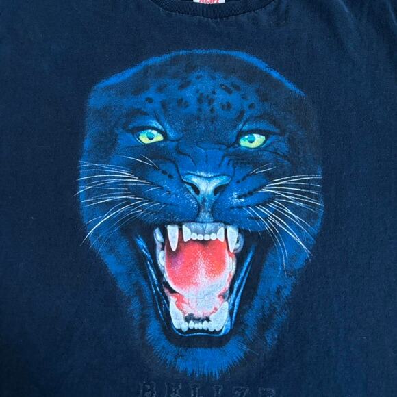 Vintage Fruit of the Loom Heavy Cotton Belize Jaguar Panther Shirt Medium Cotton - Picture 3 of 7